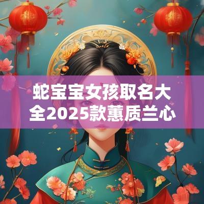 蛇宝宝女孩取名大全2025款蕙质兰心的女宝宝名字