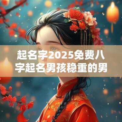 起名字2025免费八字起名男孩稳重的男宝宝名字