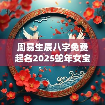 周易生辰八字免费起名2025蛇年女宝宝100分名字