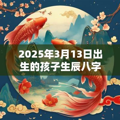 2025年3月13日出生的孩子生辰八字取名如何改运