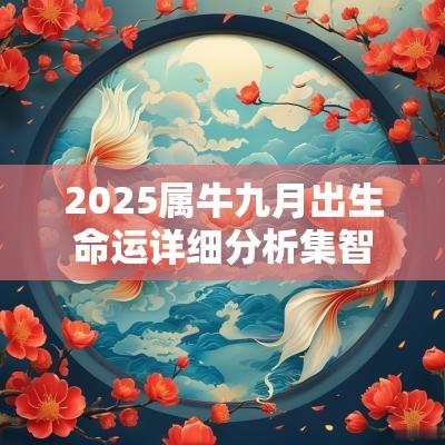 2025属牛九月出生命运详细分析集智谋与权利于一身