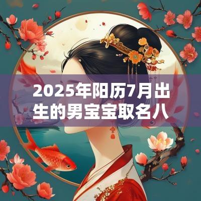 2025年阳历7月出生的男宝宝取名八字解析高分名字
