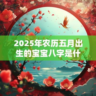 2025年农历五月出生的宝宝八字是什么高分名字大全