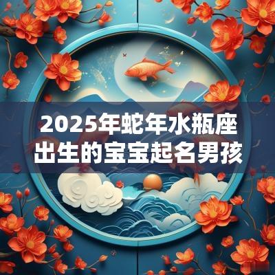 2025年蛇年水瓶座出生的宝宝起名男孩不要钱的名字