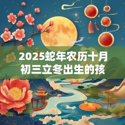 2025蛇年农历十月初三立冬出生的孩子怎样取名最好字
