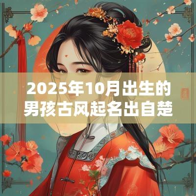 2025年10月出生的男孩古风起名出自楚辞的好名字