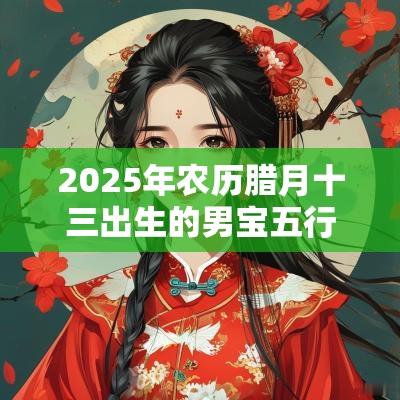 2025年农历腊月十三出生的男宝五行缺火取名最佳字