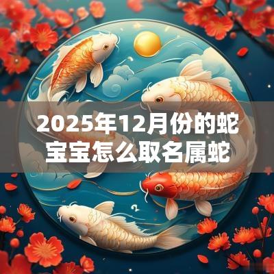 2025年12月份的蛇宝宝怎么取名属蛇的起名宜用字