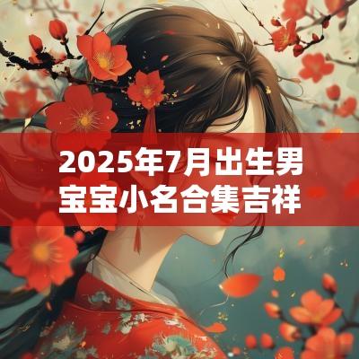 2025年7月出生男宝宝小名合集吉祥如意的名字推荐