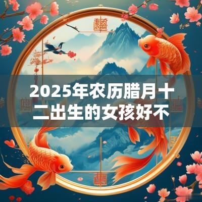 2025年农历腊月十二出生的女孩好不好五行缺火取名