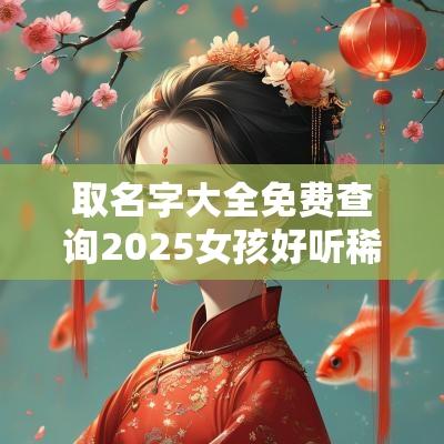 取名字大全免费查询2025女孩好听稀少的女宝宝名字