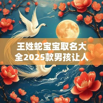 王姓蛇宝宝取名大全2025款男孩让人一眼便记住你