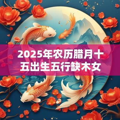 2025年农历腊月十五出生五行缺木女宝取名补齐五行