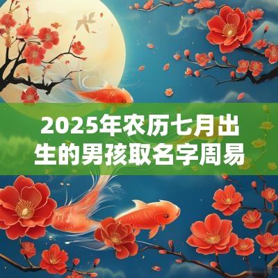 2025年农历七月出生的男孩取名字周易取名测试打分