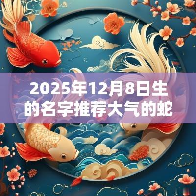2025年12月8日生的名字推荐大气的蛇年孩子名字