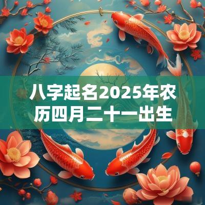 八字起名2025年农历四月二十一出生的宝宝五行旺缺