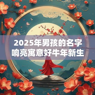 2025年男孩的名字响亮寓意好蛇年新生儿取名小技巧