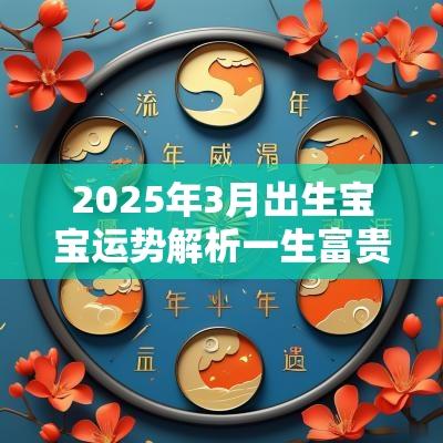 2025年3月出生宝宝运势解析一生富贵吉祥好名搭配