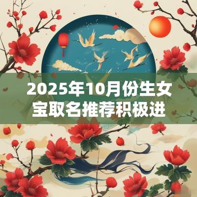 2025年10月份生女宝取名推荐积极进取的女生名字