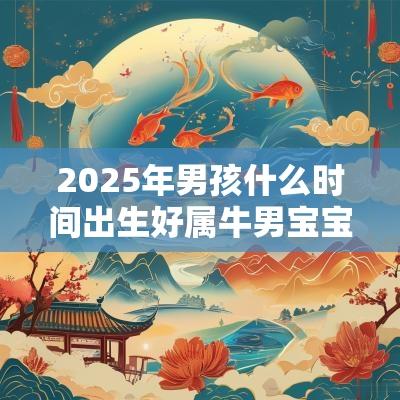 2025年男孩什么时间出生好属牛男宝宝出生最佳时间