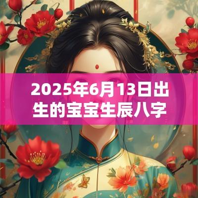 2025年6月13日出生的宝宝生辰八字取名如何改运