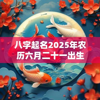 八字起名2025年农历六月二十一出生的宝宝五行旺缺