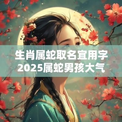 生肖属蛇取名宜用字2025属蛇男孩大气有涵养的名字