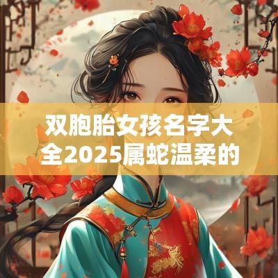 双胞胎女孩名字大全2025属蛇温柔的双胞胎女孩名字