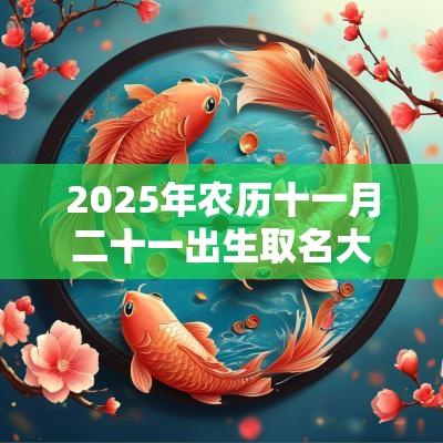 2025年农历十一月二十一出生取名大全蛇宝宝宜用字