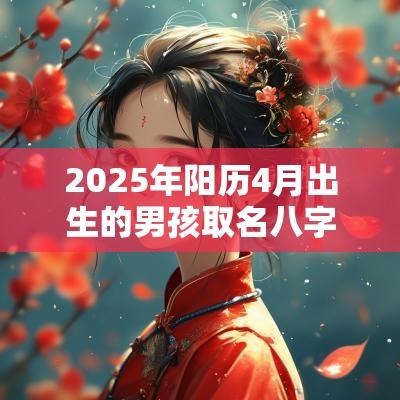 2025年阳历4月出生的男孩取名八字解析起高分名字