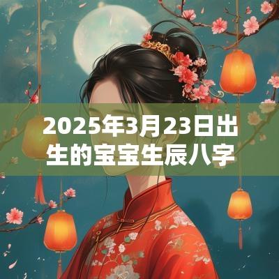 2025年3月23日出生的宝宝生辰八字取名如何改运