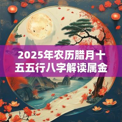 2025年农历腊月十五五行八字解读属金的起名宜用字