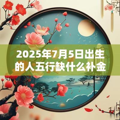 2025年7月5日出生的人五行缺什么补金的名字推荐