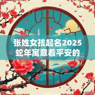 张姓女孩起名2025蛇年寓意着平安的女宝宝名字张氏