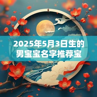 2025年5月3日生的男宝宝名字推荐宝宝取名宜用字