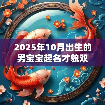 2025年10月出生的男宝宝起名才貌双全的男生名字