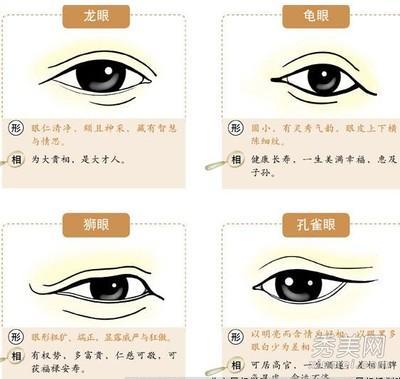 三种眼睛的不同命运 通过眼睛面相看命运