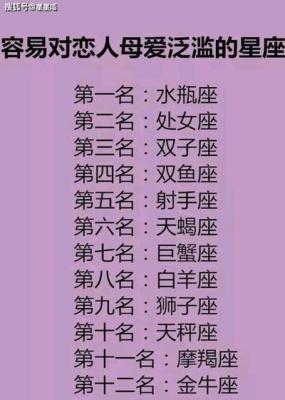 什么星座母爱泛滥 浑身散发母爱的人