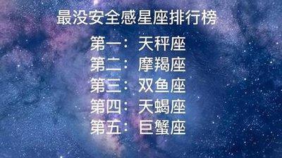 什么星座缺安全感 什么星座的人特别没有安全感