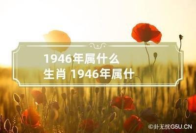 1946年属相是什么，1946年出生命运