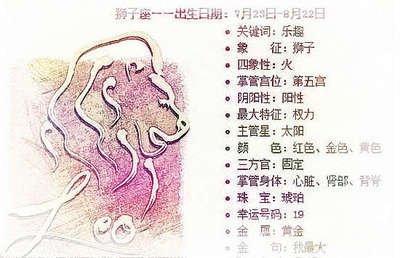 你眼中狮子座的女生有什么特质最吸引人