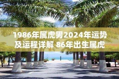 1986年属虎的人2025年财运运势