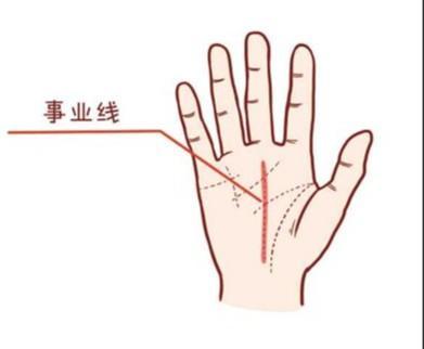 女人手相事业线图解 女人手中的事业线怎么看