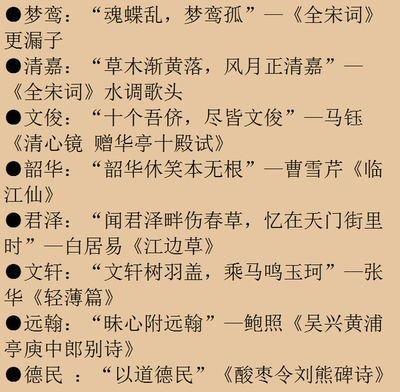 好听又有内涵的名字大全 怎么取名字好听又有内涵