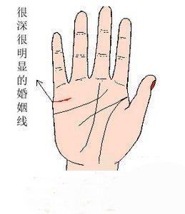 婚姻线有三条的手相代表什么图解婚姻线