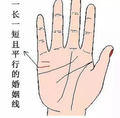 怎么看女人手相解婚姻线图解 女人的婚姻线图解