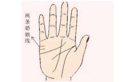 怎么看女人手相解婚姻线图解 女人的婚姻线图解