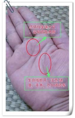 感情线断开的手相解析 感情线断开是好还是不好