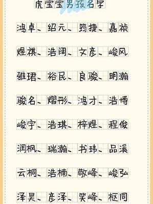 有哪些好听的名字男孩的介绍 分享男孩起好名字的方法