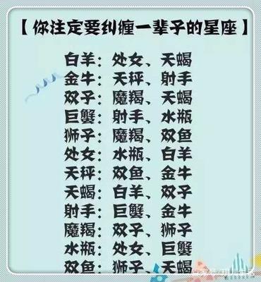 盘点十二星座中的几个渣男星座是不是你